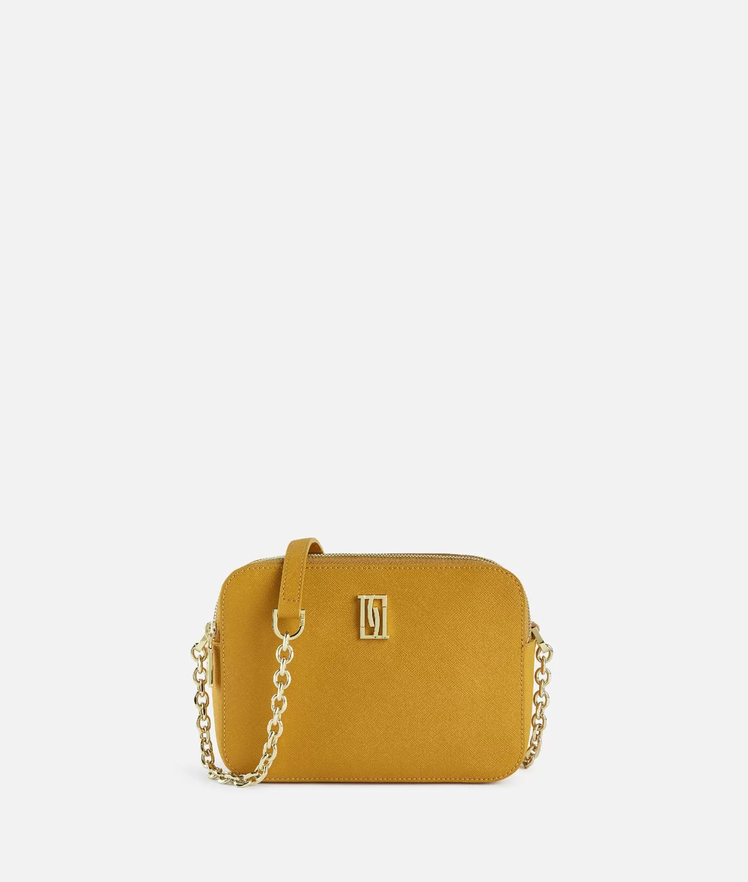 ALVIERO MARTINI PRIMA CLASSE Rich Winter Bag small reporter crossbody bag with Geo Classic insert Oil Yellow