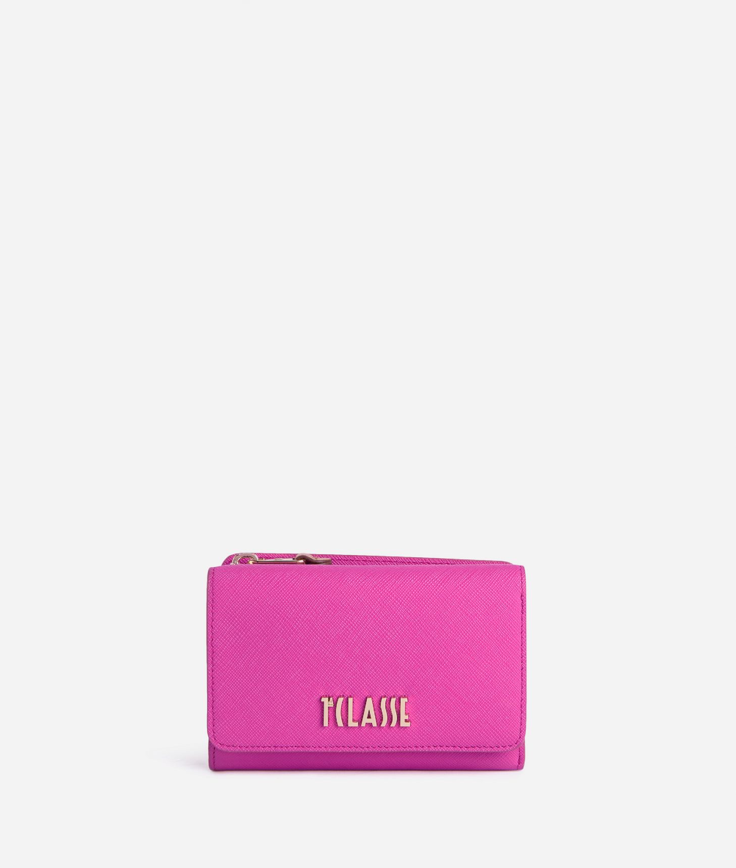 Digital City medium bifold wallet Magenta,front