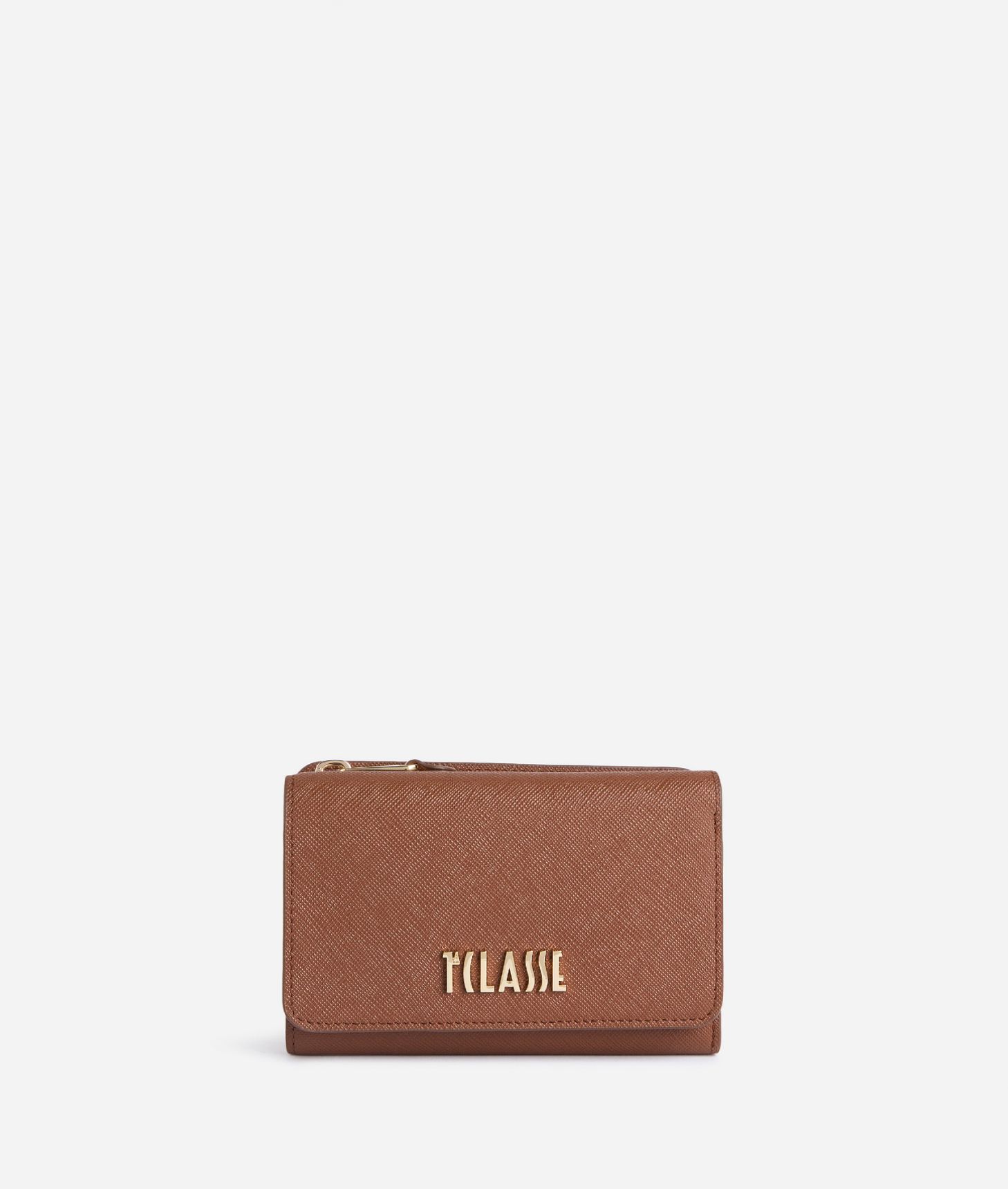 Digital City medium bifold wallet Chestnut,front