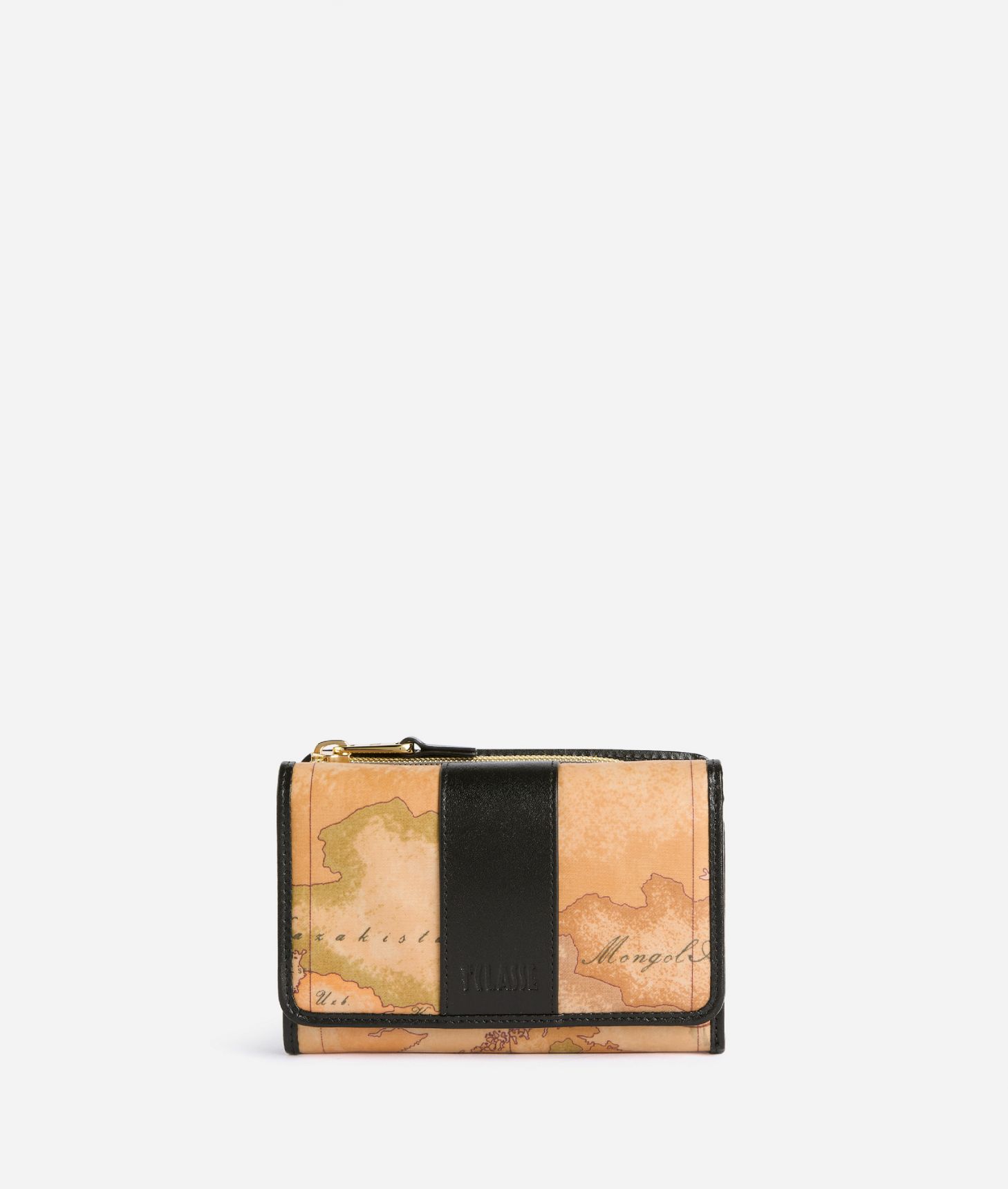 Social Soft medium bifold wallet Black,front