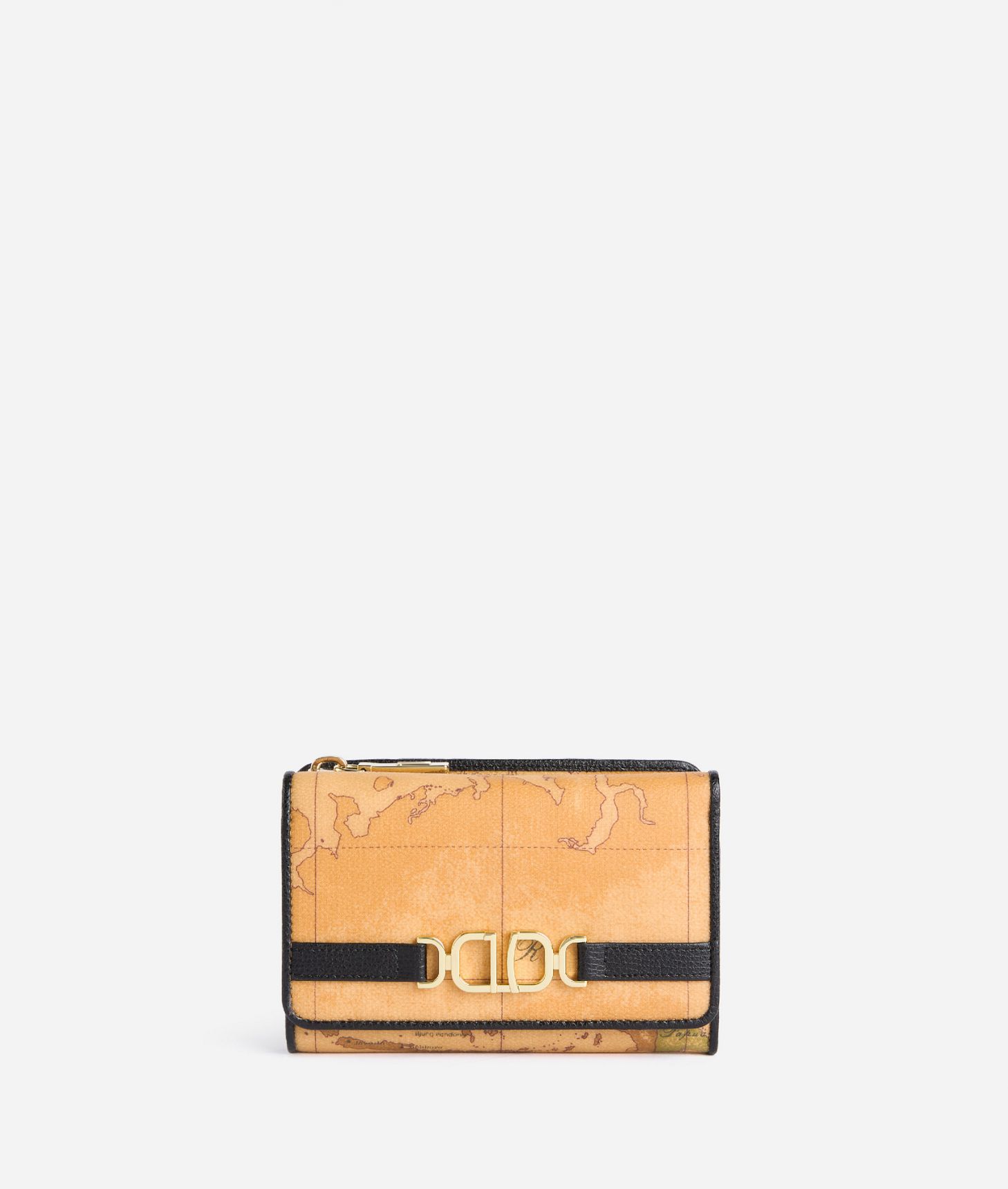 3D Geo medium bifold wallet Black,front