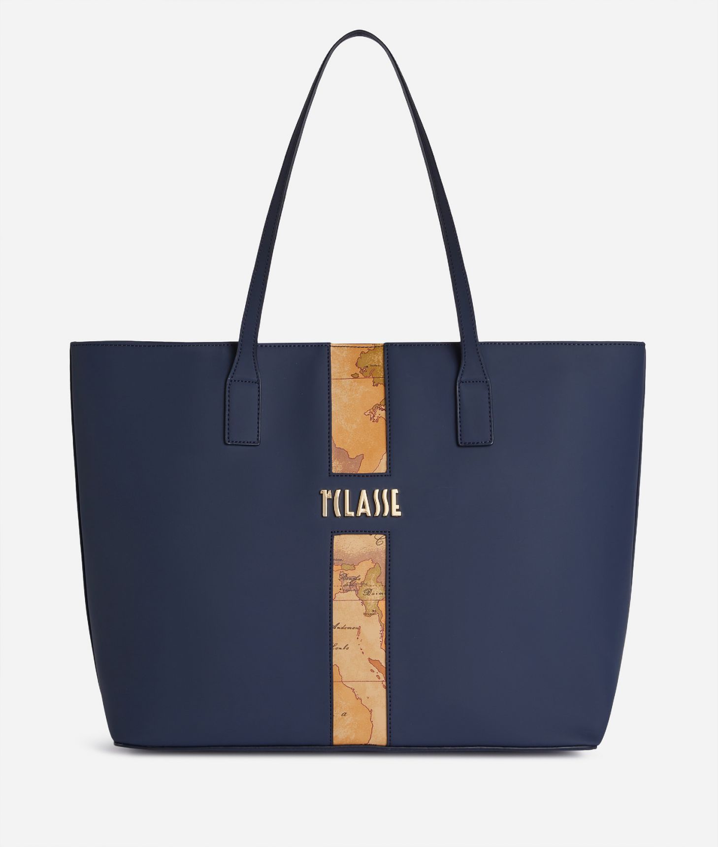Journey Geo borsa shopping Blu Navy,front