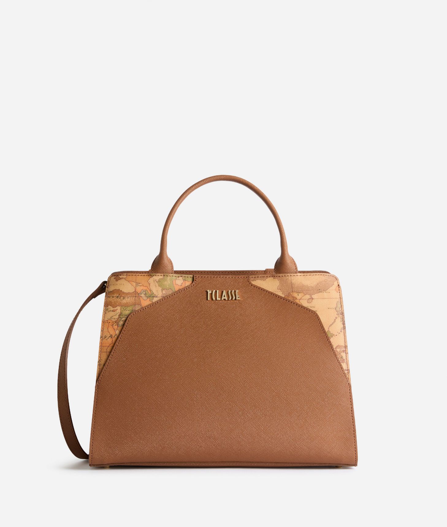 Java City borsa a mano grande Cuoio,front