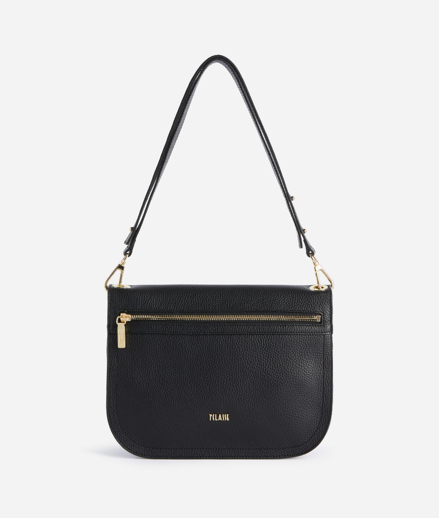 Double Bag tracolla doppia Nera,front
