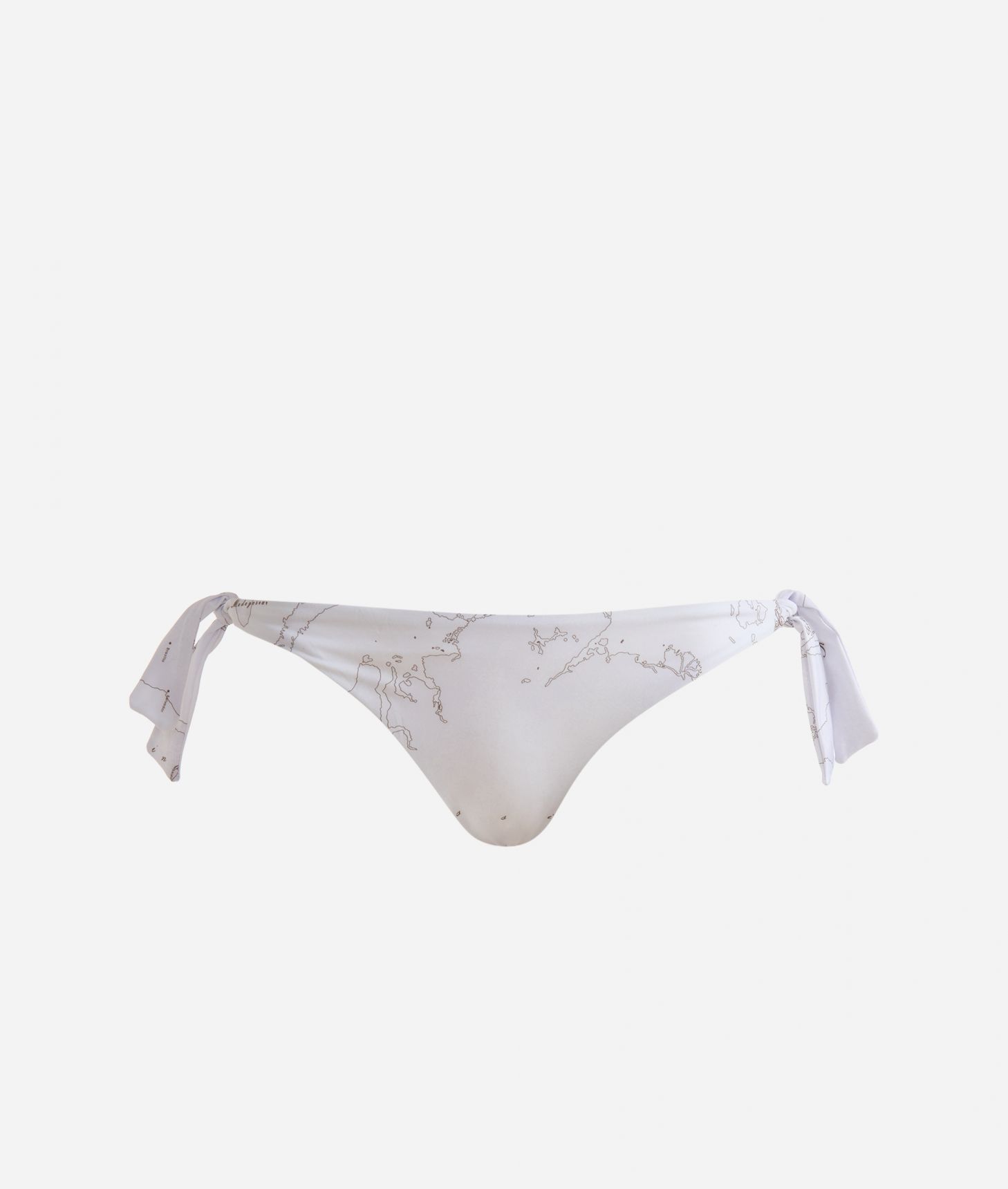 Geo Color bikini bottom with bows White,front