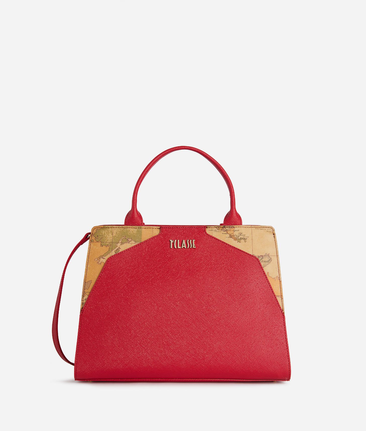 Java City large handbag Hibiscus,front