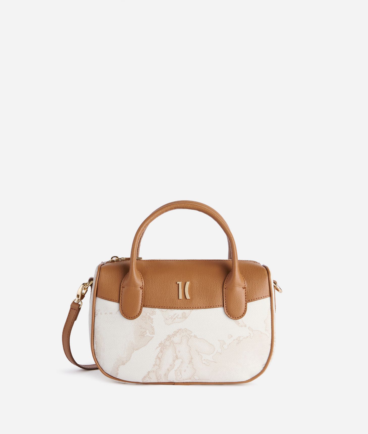 Heritage Geo bowler bag Geo White,front