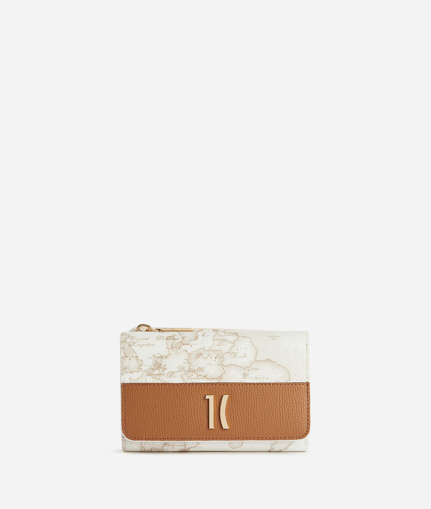 Heritage Geo medium bifold wallet Geo White,front
