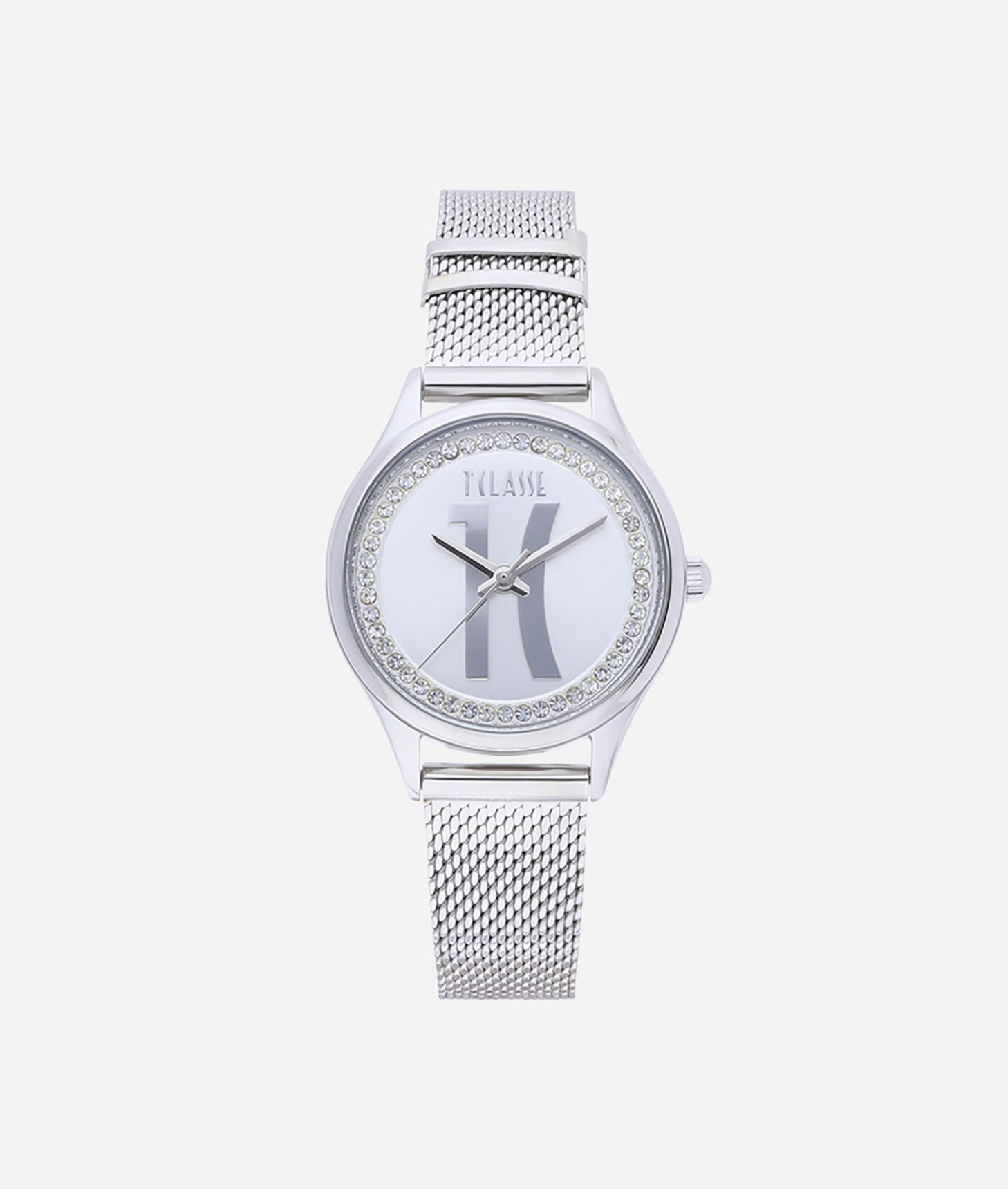 Mykonos Stainless steel watch Silver ,front