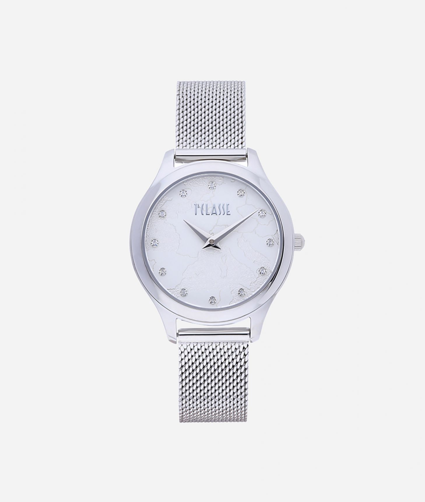 Ischia Stainless steel watch Silver ,front