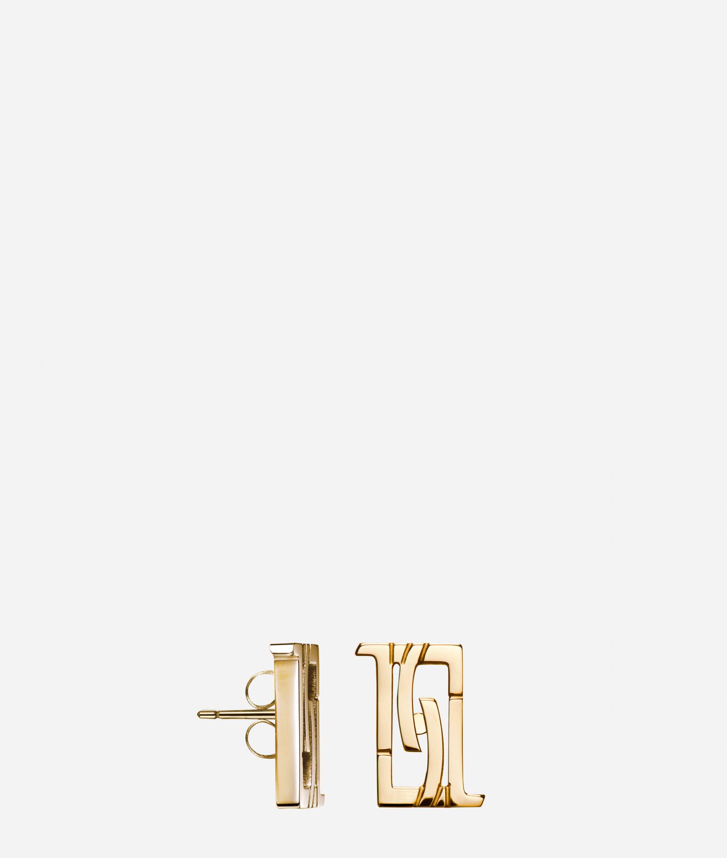 Lombard Street gold-finish stud-earrings,front