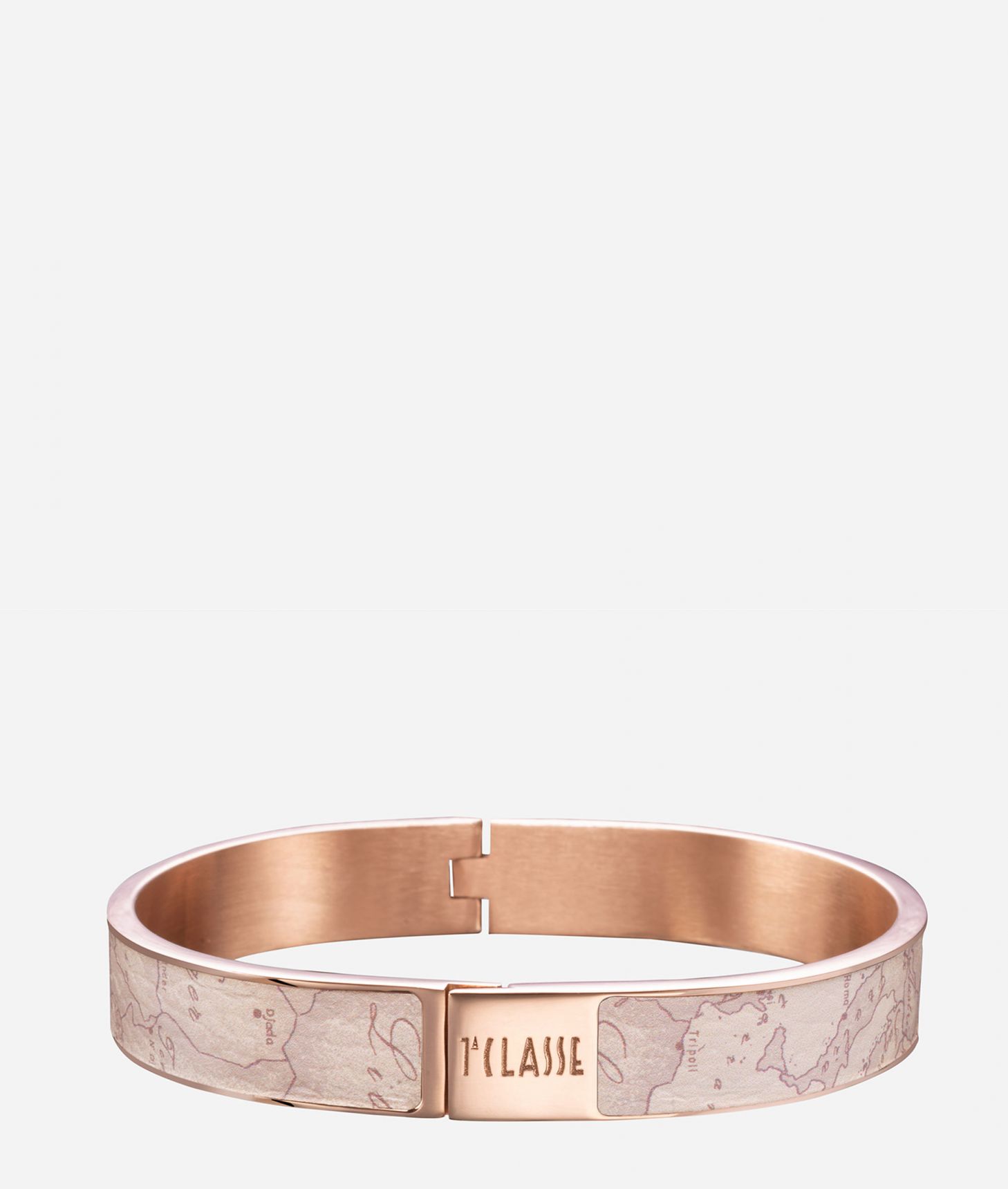 Lombard Street bangle with Geo Safari detail Rose Gold,front