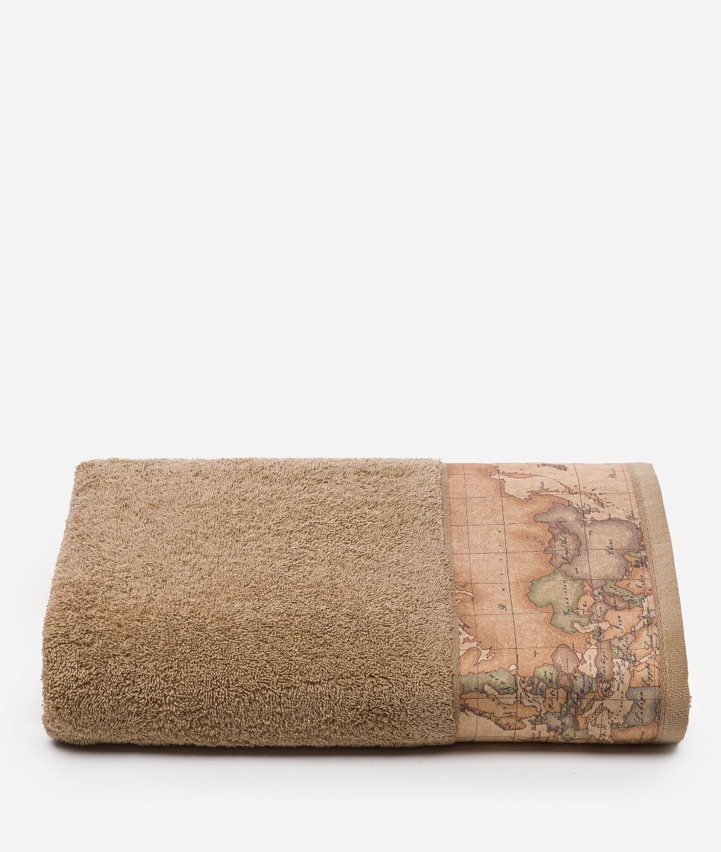 Cotton terry bath towel Turtledove,front