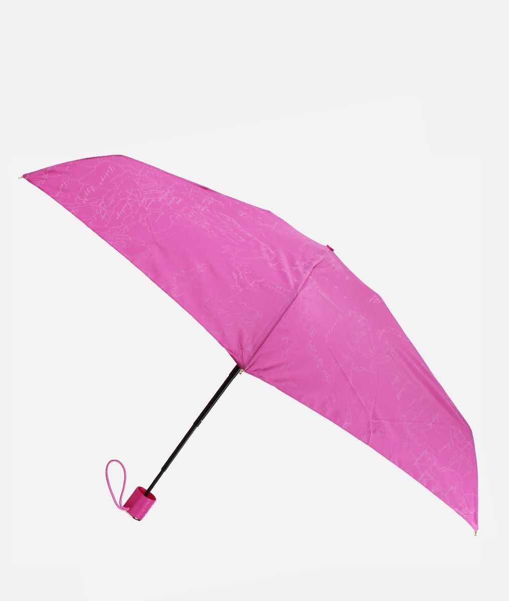 Geo Supermini umbrella with case Fuchsia,front
