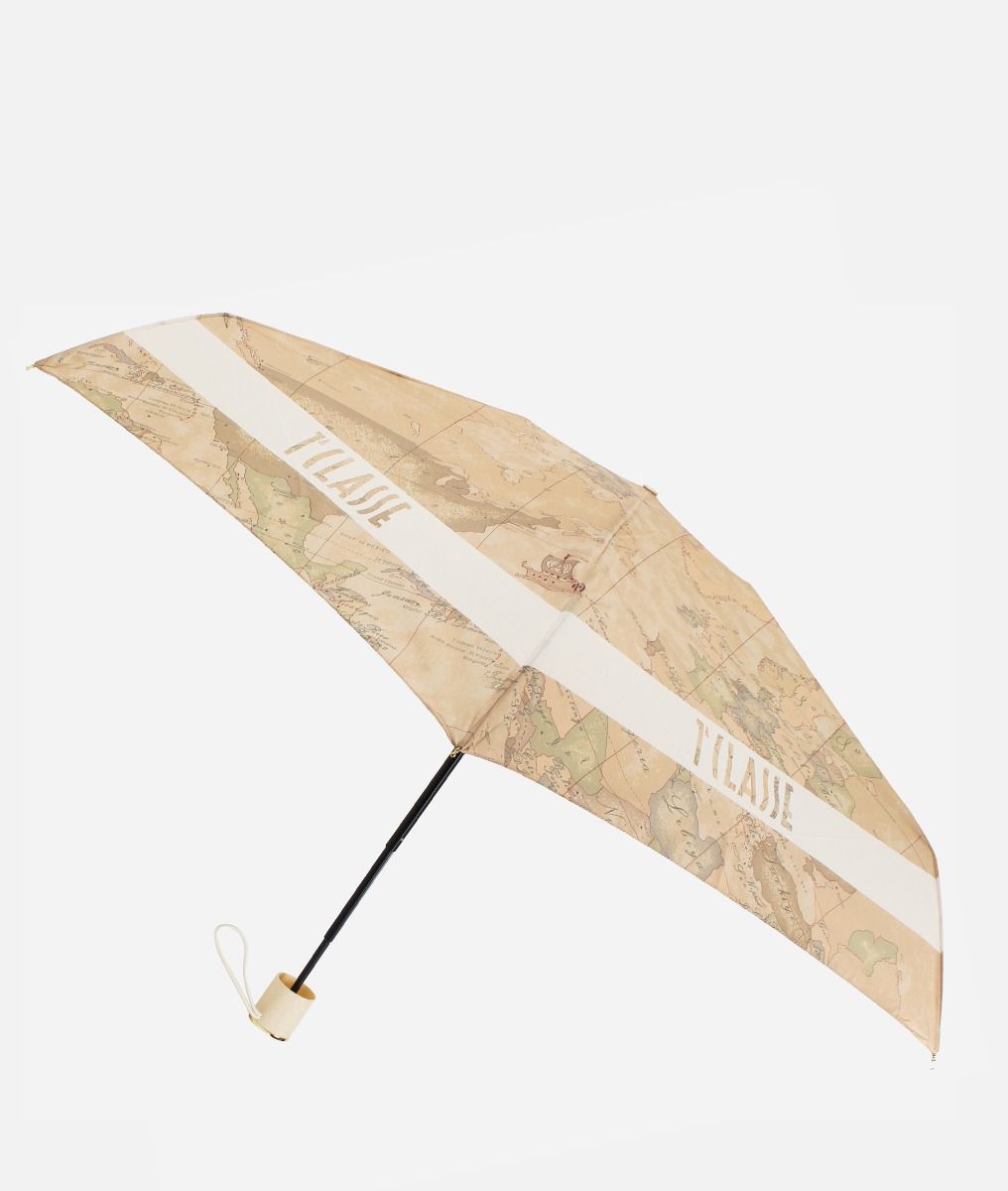 Geo Supermini umbrella with logo motif Sand,front