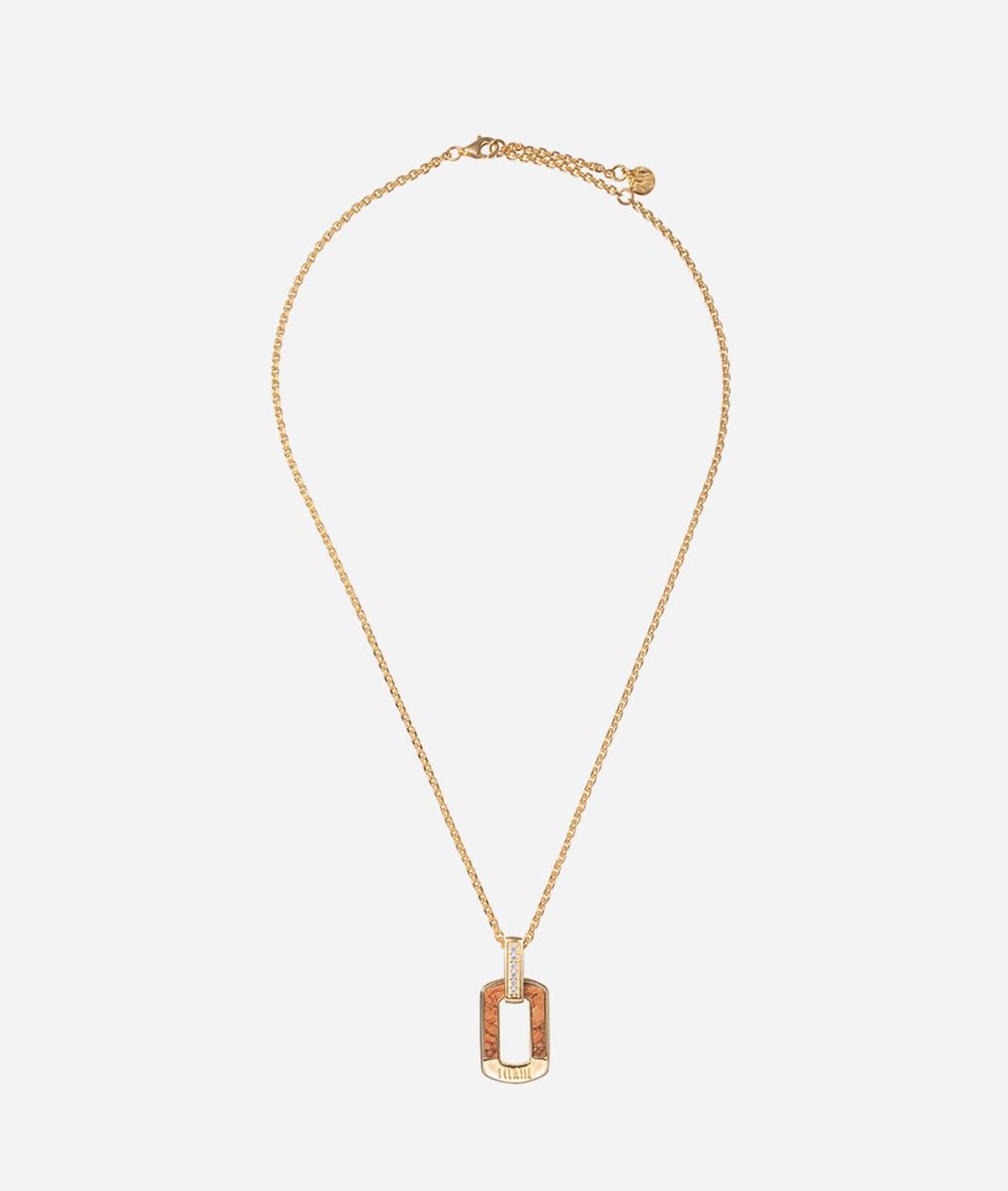 Rodeo Drive silver necklace Yellow Gold,front