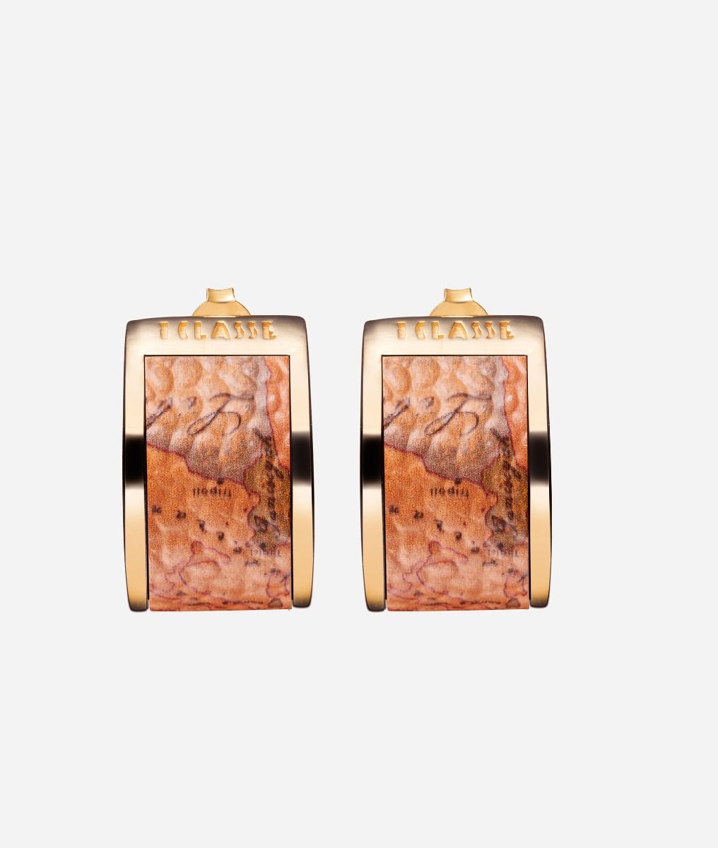Rodeo Drive silver earrings Yellow Gold,front
