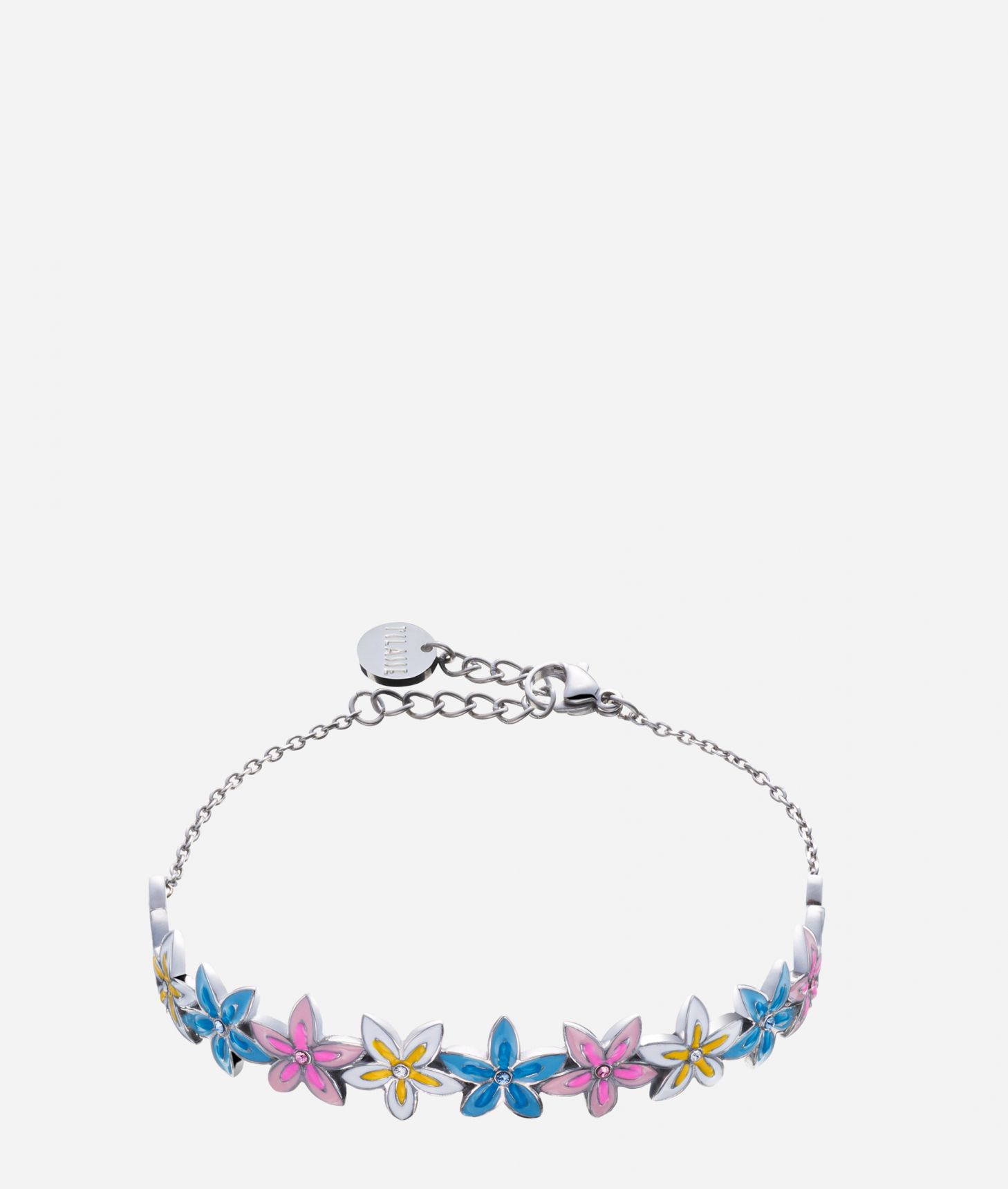 Flower Street half bangle bracelet Multicolor,front