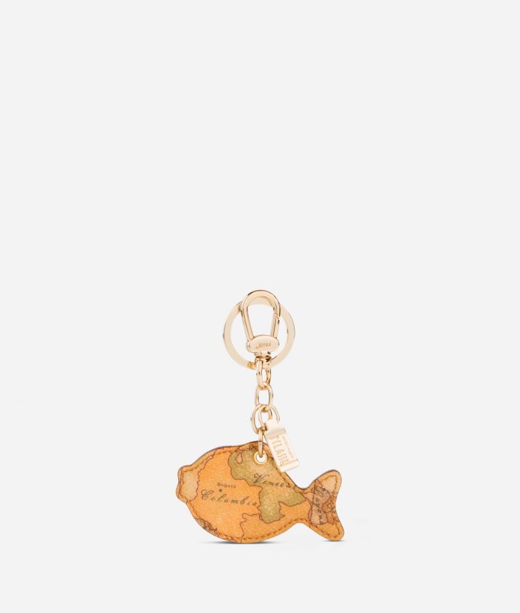 Geo Classic Fish shaped key ring,front
