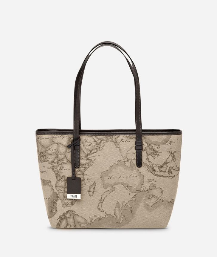 Geo Tortora Medium shopping bag,front