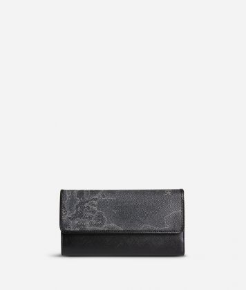 Geo Black Large wallet with pocket
