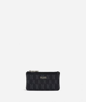 Monogram Small pouch with keyring Black