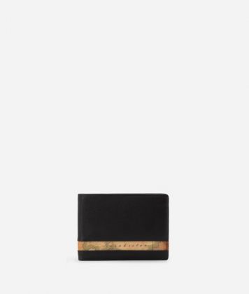Medium Geo Classic leather wallet Brown