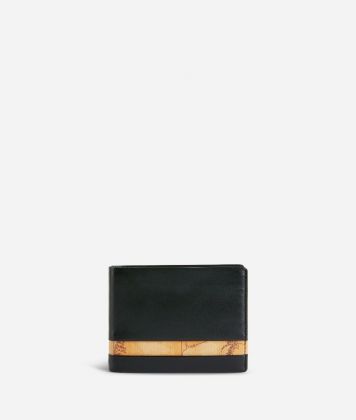 Geo Classic men's medium wallet in leather black