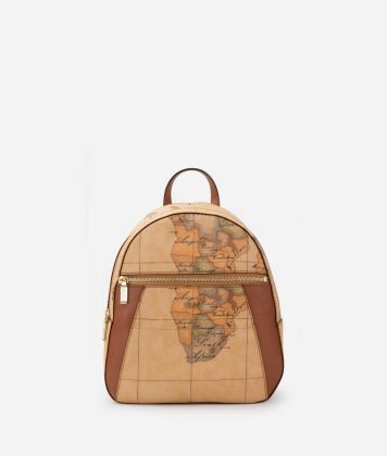 Geo Classic backpack with leather inserts