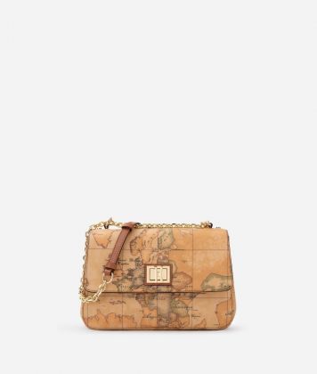 Geo Classic crossbody bag with front flap