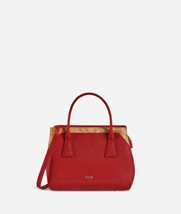 Palace City small handbag in saffiano fabric scarlet red
