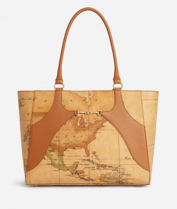 Geo Mira shopping bag Brown