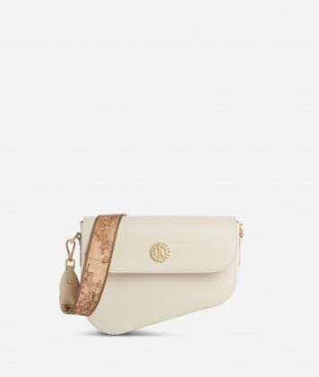 Shoulder bag asymmetric Geo Summer Dream White