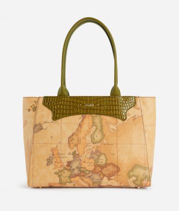 Geo Exotic borsa shopper bag Olive Green