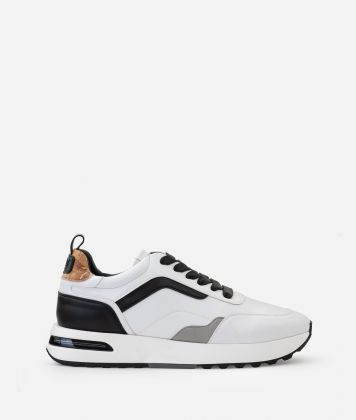 Geo Road Oxford sneakers in eco nappa Bianche