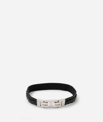 Steel men's bracelet Black