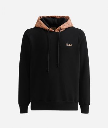 Cotton blend hoodie Black