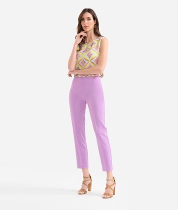 Cady regular-fit trousers Orchid