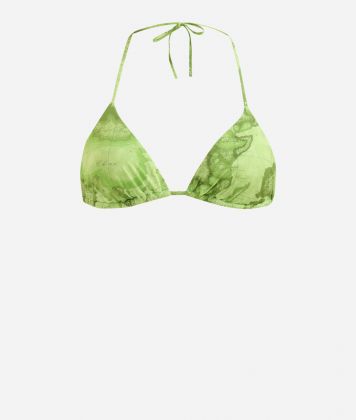 Geo Color added bikini top Daiquiri Green