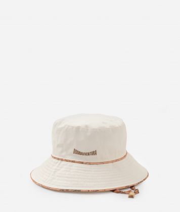 Donnavventura cotton bucket hat White