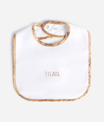 Cotton bib with 1ᴬ Classe logo White