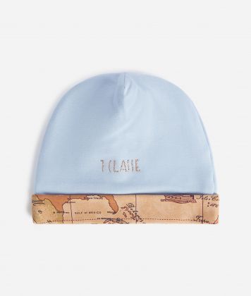 Cotton cap with 1ᴬ Classe logo Light Blue