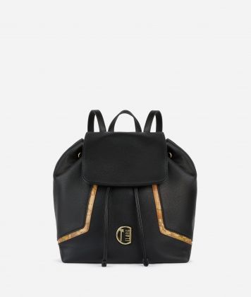 Crystal River flap backpack Black 