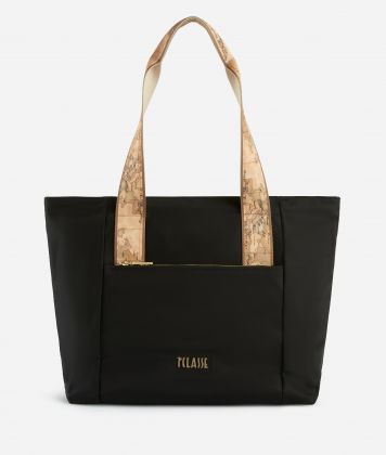 Ocean Nylon shopper bag Black