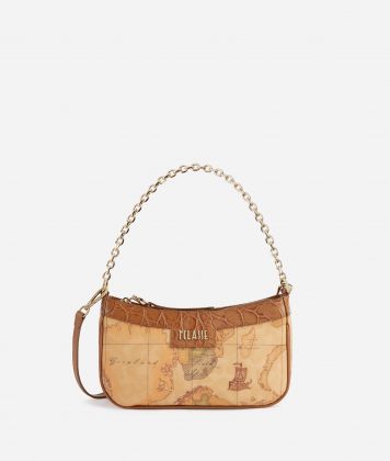 Lolita Bag crossbody bag with chain Leather Brown