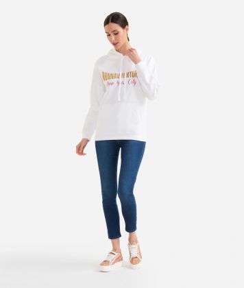 Donnavventura hoodie White Donnavventura hoodie White
