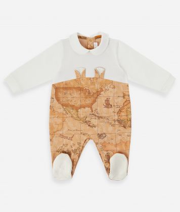 Bunny cotton romper Geo Classic