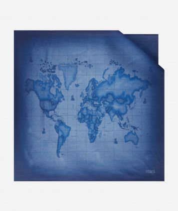 Geo Gradient foulard 90x90 Navy Blue Geo Gradient foulard 90x90 Navy Blue