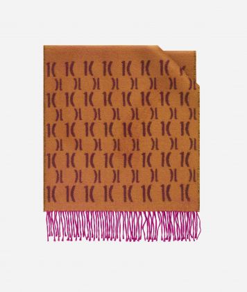Geo Full scarf with 1C logos 40x180 Camel Geo Full scarf with 1C logos 40x180 Camel
