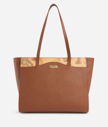 Digital City large shopper bag Chestnut